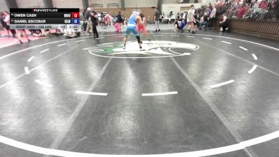 126 lbs Consi Of 8 #1 - Owen Cash, Brookwood Bronco Wrestling Club vs Daniel Escobar, Gilmer Bobcat Wrestling