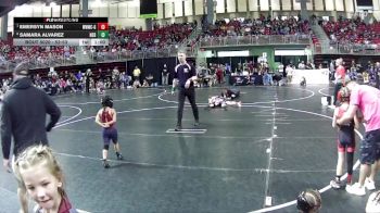 52-53 lbs Quarterfinal - Emersyn Mason, Weeping Water Wrestling Club - Girls vs Samara Alvarez, Nebraska