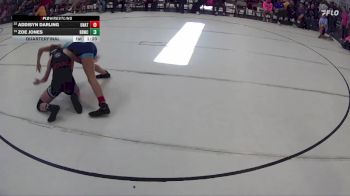 117 lbs Quarterfinal - Zoe Jones, Broken Bow Wrestling Club vs Addisyn Darling, Yutan