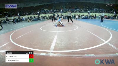 86 lbs 7th Place - Braxton Jones, Collinsville Cardinal Youth Wrestling vs Jack Maguire, Chandler Takedown Club