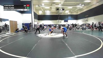 140 lbs Champ. Round 1 - Angel Flores, El Toro vs Alvin Nguyen, Fountain Valley High School