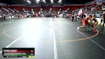 189 lbs Cons. Round 2 - Maximiliano Munoz-Lysius, Wrestling University-FL vs Myron Mendez, Soldotna Whalers WC