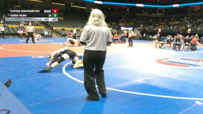 138 Class 2 lbs Cons. Round 2 - Aiden Nash, North County vs Steven Buddemeyer, Owensville