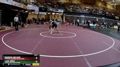 165 lbs Cons. Round 5 - Luke Diehl, Adams State Unattached vs Maddox Nelson, Nebraska-Kearney Unattached