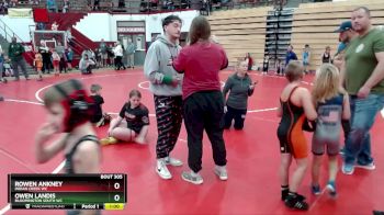 55-57 lbs Round 1 - Owen Landis, Bloomington South WC vs Rowen Ankney, Indian Creek WC
