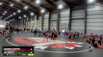 74 lbs Semis - R1 Wb - Ava Bradley, Black Mambas vs Julianna Lasavage, Badger Girls Elite