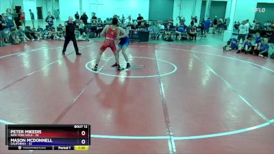 165 lbs Placement Matches (8 Team) - Peter Mikedis, New York Gold vs Mason McDonnell, California