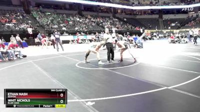 144 Class 2 lbs Quarterfinal - Ethan Nash, Benton vs Whit Nichols, Blair Oaks