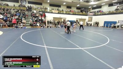 126 lbs Champ. Round 2 - Cale Quaintance, Marathon vs Carter Ridgeway, St. Croix Falls