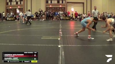 167 lbs Cons. Round 2 - Dashiell Hort, Steel Valley Renegades vs Andrew Wolfanger, Havers Hammers