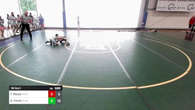 70 lbs Rr Rnd 1 - Trent Mayer, D3Primus vs Drew Elliott, Shore Thing Sharks