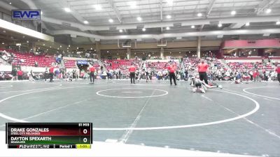 90 lbs Quarterfinal - Dayton Spexarth, Brawlers vs Drake Gonzales, Steel City Reloaded