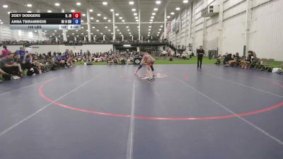 110 lbs Zoey Dodgers, Illinois vs Anna Tsirambidis, Ohio Red