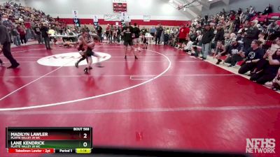 61-63 lbs Round 3 - Lane Kendrick, Platte Valley Jr WC vs Madilyn Lawler, Platte Valley Jr WC