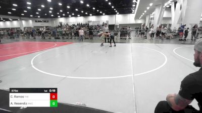 87 lbs 5th Place - Cruz Ramos, The Wrestling Asylum vs Adrian Resendiz, Aniciete TC