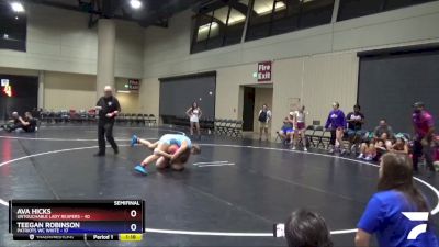 155 lbs Semis (4 Team) - Teegan Robinson, Patriots WC White vs Ava Hicks, Untouchable Lady Reapers