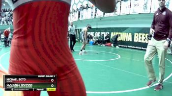 132 lbs Champ. Round 2 - Michael Soto, Genoa vs Clarence Rahman, Lakota West (west Chester)