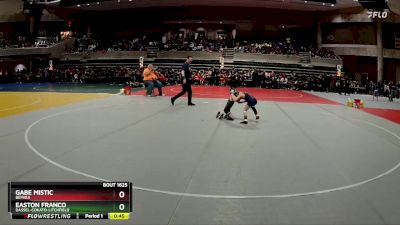 50 lbs Semifinal - Easton Franco, Dassel-Cokato-Litchfield vs Gabe Mistic, Bemidji