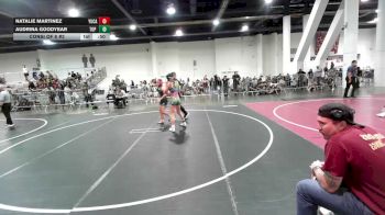 109 lbs Consi Of 8 #2 - Natalie Martinez, Yucaipa Thunder WC vs Audrina Goodyear, Top Rank Hammers