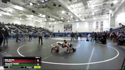 125 lbs Semifinal - Faith Jernigan, Cerritos vs Jocelyn Sosa, Schurr