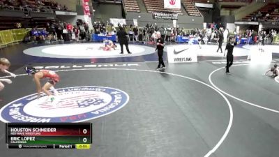 102 lbs Cons. Round 1 - Houston Schneider, Red Wave Wrestling vs Eric Lopez, California