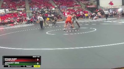 174 lbs Quarterfinal - Ethan Hurt, Missouri Valley vs Anthony King, Quincy