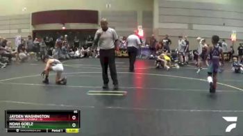 85 lbs Round 3 (6 Team) - Jayden Washington, Untouchables Purple vs Noah Goelz, Donahue WA