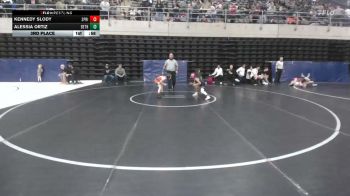 56 lbs 3rd Place - Kennedy Slody, Springville vs Alessia Ortiz, Bethlehem