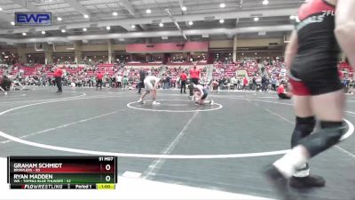 90 lbs Quarterfinal - Graham Schmidt, Brawlers vs Ryan Madden, WR - Topeka Blue Thunder