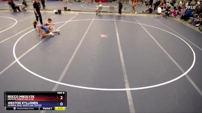 106 lbs Champ. Round 1 - Rocco Mikolyzk, MN Elite Wrestling Club vs Weston Kyllonen, Scoring Edge Wrestling Center