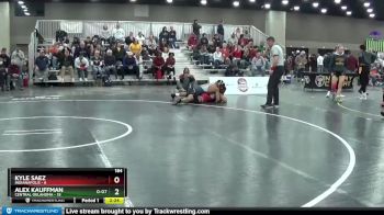 184 lbs Quarters & 1st Wb (16 Team) - Alex Kauffman, Central Oklahoma vs Kyle Saez, Indianapolis
