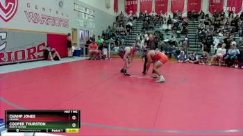 190 lbs Champ. Round 2 - Champ Jones, Legend vs Cooper THURSTON, North Sevier