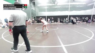 125 lbs Cons. Semi - Lakyn Farrington, Shelton Wrestling Academy vs Paige Peterson, Immortal Athletics Wrestling