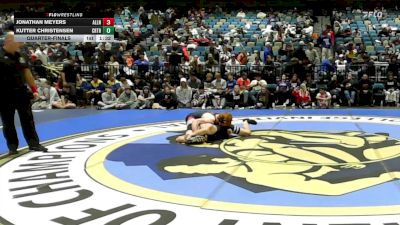 165 lbs Quarterfinal - Jonathan Meyers, Allen vs Kutter Christensen, Crater