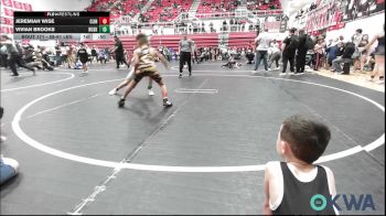 58-61 lbs 3rd Place - Jeremiah Wise, Clinton Youth Wrestling vs Vivian Brooks, Husky Wrestling Club