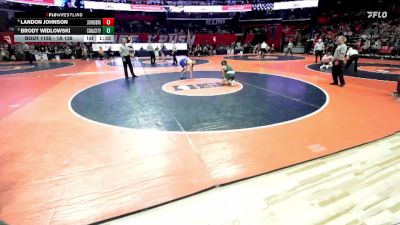 1A 138 lbs Quarterfinal - Brody Widlowski, Coal City vs Landon Johnson, Johnsburg