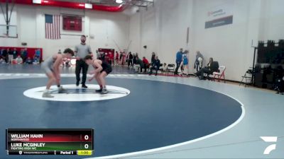 132 lbs Cons. Round 3 - William Hahn, Northwood vs Luke McGinley, Fighting Irish WC