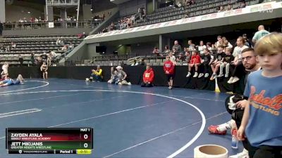 60 lbs Quarterfinal - Jett Mikijanis, Greater Heights Wrestling vs Zayden Ayala, Sebolt Wrestling Academy