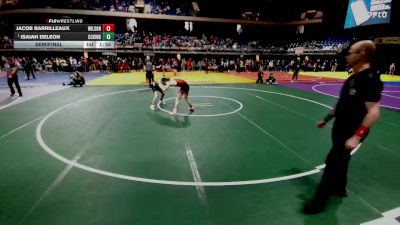 5A 106 lbs Semifinal - Isaiah Deleon, Corpus Christi King vs Jacob Barrilleaux, Dallas Wilson