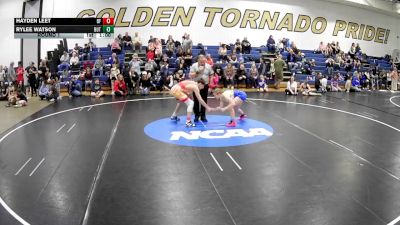 117-122 lbs Round 1 - Hayden Leet, Burrell/Mat Factory vs Rylee Watson, Butler