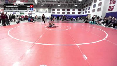 110 lbs Champ. Round 3 - Adriana Gomez, Colorado Mesa University vs Reagan Thomas, Lindsey Wilson