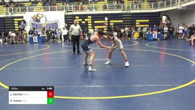 133 lbs Round Of 16 - Jude Gentile, Franklin Regional vs Hayden Haber, Wyoming Seminary