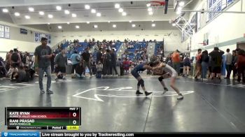 101 lbs Semifinal - Rani Prasad, Santa Monica Hs vs Kate Ryan, Murrieta Valley High School