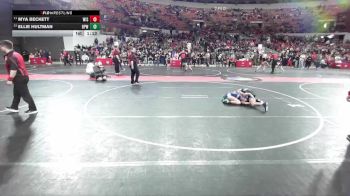95 lbs 1st Place Match - Ellie Hultman, Bay Port Wrestling vs Mya Beckett, Wisconsin