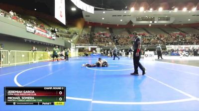 84 lbs Champ. Round 2 - Michael Somera, Manteca Cobras Wrestling Club vs Jeremiah Garcia, Total Kaos Wrestling Club