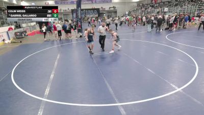 Junior Boys - 150 lbs Quarters - Colin Weiss, Zumwalt Wrestling Club vs Gabriel Gallardo, Mustang Wrestling Club