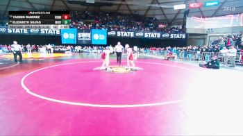 Girls 1B/2B/1A 145 Champ. Round 1 - Yasmin Ramirez, White Swan (Girls) vs Elizabeth Silvas, Montesano (Girls)