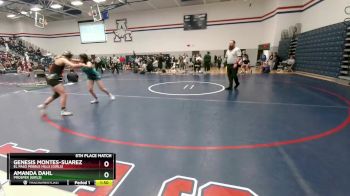 120 lbs 5th Place Match - Genesis Montes-Suarez, El Paso Pebble HIlls (Girls) vs Amanda Dahl, Prosper (Girls)