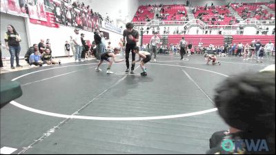 61 lbs Round Of 16 - Franciso Lopez, OKC Saints Wrestling vs Beckham Cummings, Newcastle Youth Wrestling