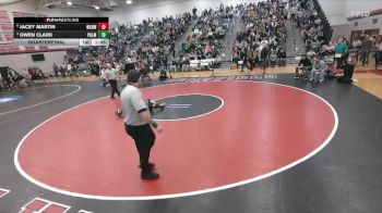 133 lbs Quarterfinal - Owen Clark, Palmyra Area Hs vs Jacey Martin, Warwick Hs